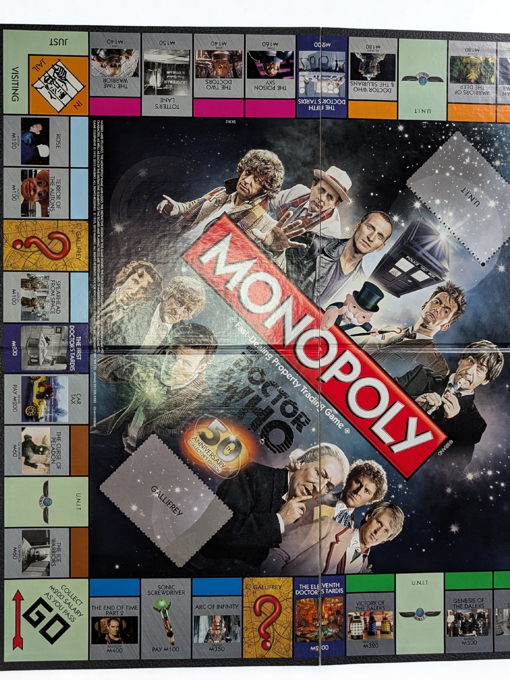 Monopoly Doctor Who Edition Board Game Replacement Board